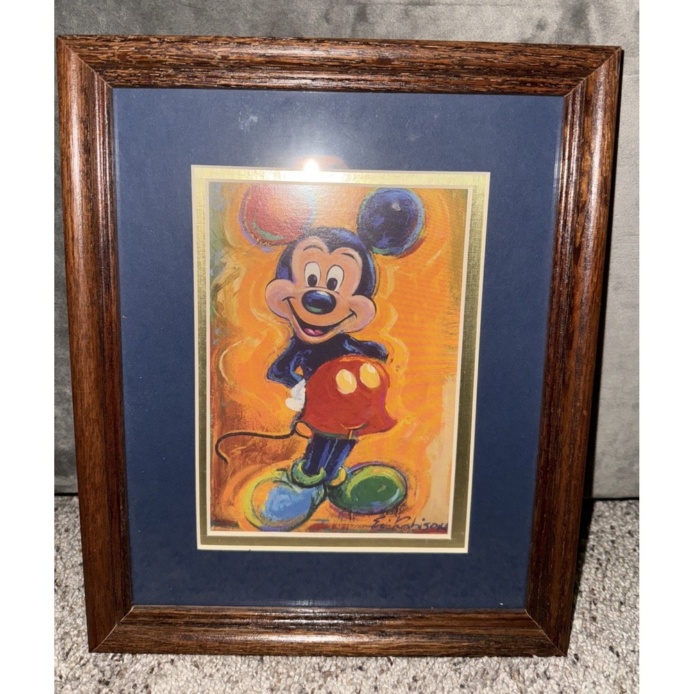 Disney "Mickey Mouse" Eric Robinson Framed 9x10 Pop Art Print